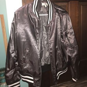 Silver Bomber Jacket